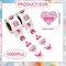 Mother’s Day Stickers Roll – 1000 Pink “Mama” Stickers, Waterproof Floral Scrapbook Decals for Mom, Water Bottles, Laptops, Luggage & DIY Crafts